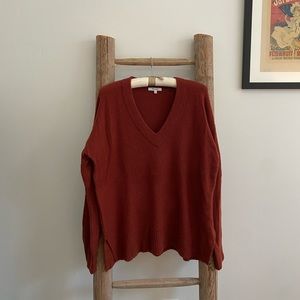 Red Pumpkin Colored Madewell Sweater